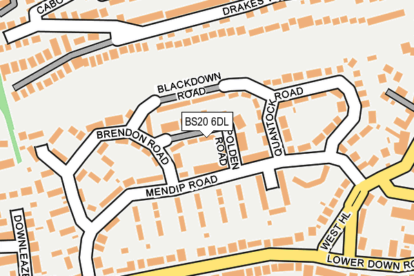 BS20 6DL map - OS OpenMap – Local (Ordnance Survey)