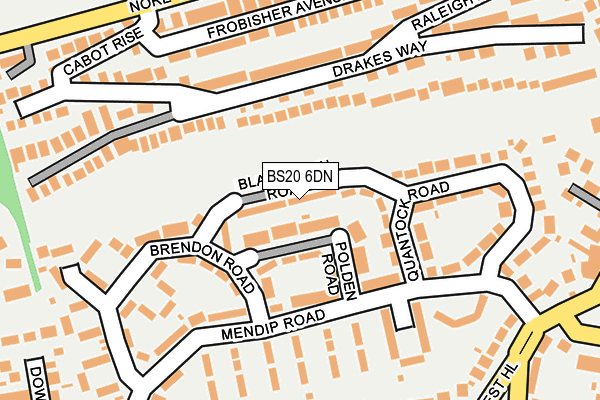 BS20 6DN map - OS OpenMap – Local (Ordnance Survey)