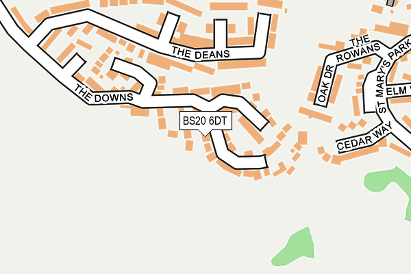 BS20 6DT map - OS OpenMap – Local (Ordnance Survey)