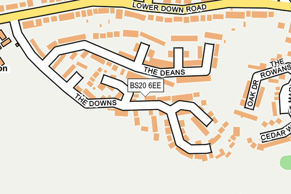BS20 6EE map - OS OpenMap – Local (Ordnance Survey)