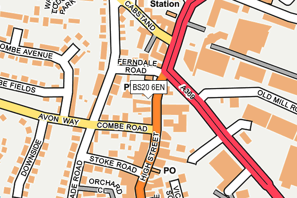 BS20 6EN map - OS OpenMap – Local (Ordnance Survey)