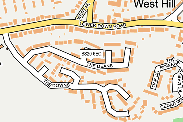 BS20 6EQ map - OS OpenMap – Local (Ordnance Survey)