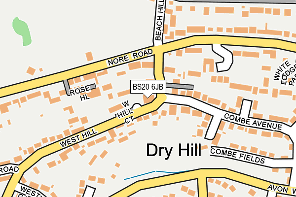 BS20 6JB map - OS OpenMap – Local (Ordnance Survey)