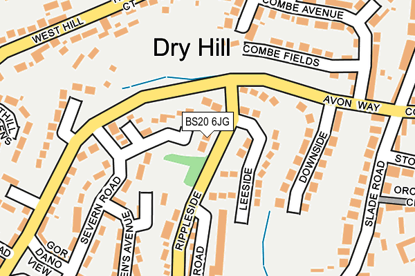 BS20 6JG map - OS OpenMap – Local (Ordnance Survey)