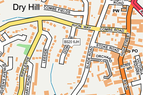 BS20 6JH map - OS OpenMap – Local (Ordnance Survey)