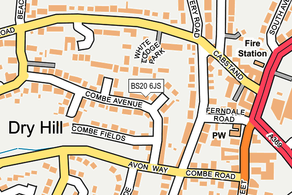 BS20 6JS map - OS OpenMap – Local (Ordnance Survey)
