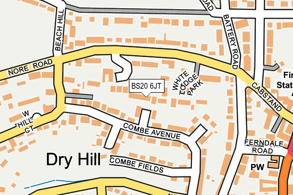 BS20 6JT map - OS OpenMap – Local (Ordnance Survey)