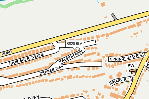 BS20 6LA map - OS OpenMap – Local (Ordnance Survey)