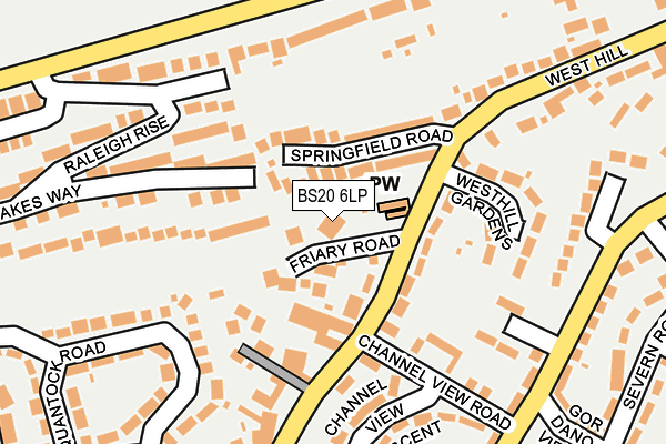 BS20 6LP map - OS OpenMap – Local (Ordnance Survey)