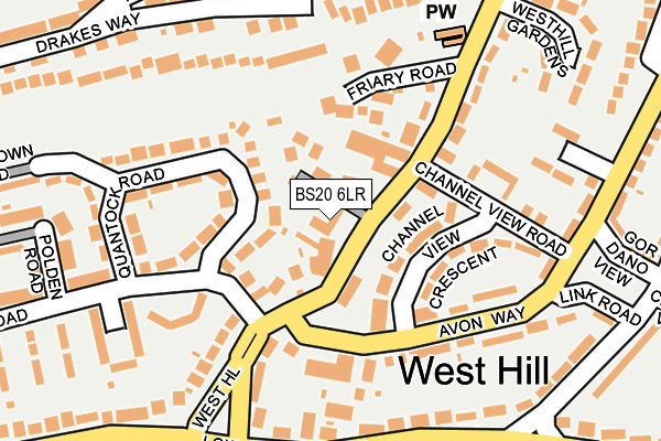 BS20 6LR map - OS OpenMap – Local (Ordnance Survey)
