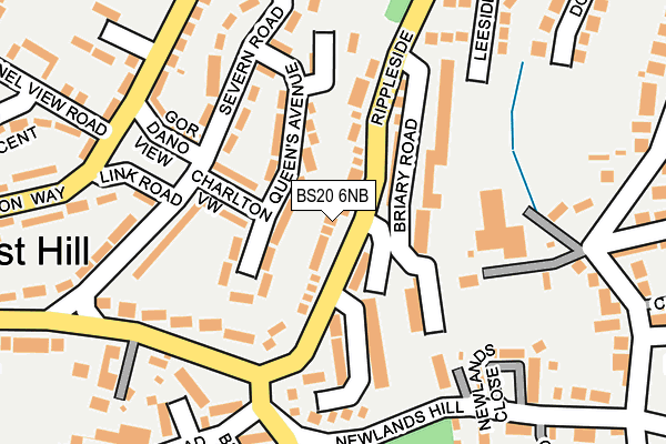 BS20 6NB map - OS OpenMap – Local (Ordnance Survey)