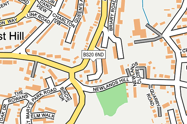 BS20 6ND map - OS OpenMap – Local (Ordnance Survey)