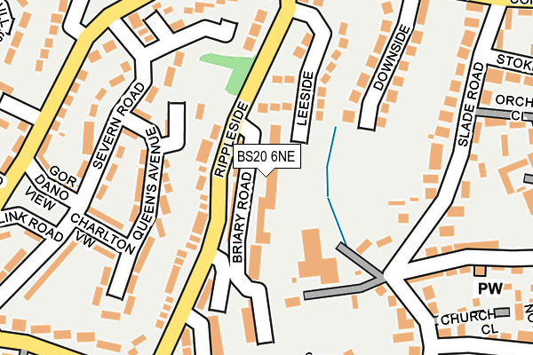 BS20 6NE map - OS OpenMap – Local (Ordnance Survey)