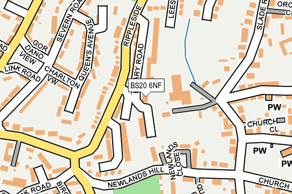 BS20 6NF map - OS OpenMap – Local (Ordnance Survey)