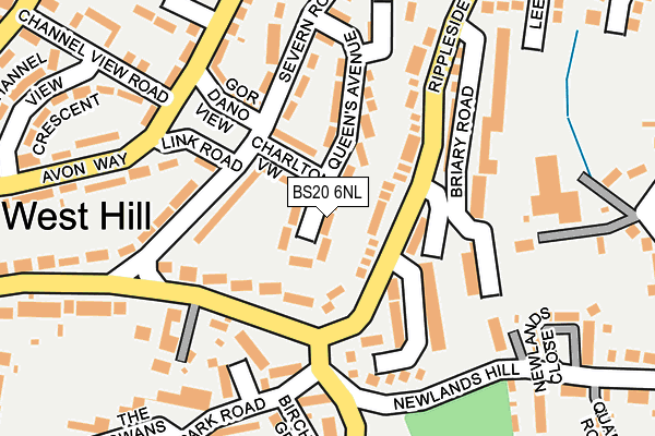 BS20 6NL map - OS OpenMap – Local (Ordnance Survey)