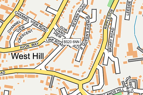 BS20 6NN map - OS OpenMap – Local (Ordnance Survey)