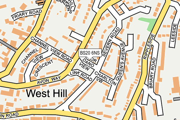 BS20 6NS map - OS OpenMap – Local (Ordnance Survey)