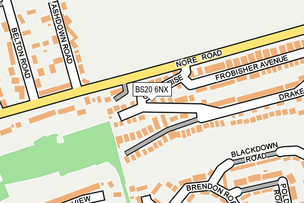 BS20 6NX map - OS OpenMap – Local (Ordnance Survey)