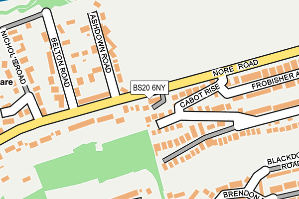 BS20 6NY map - OS OpenMap – Local (Ordnance Survey)