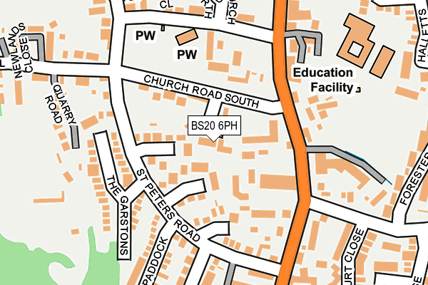 BS20 6PH map - OS OpenMap – Local (Ordnance Survey)