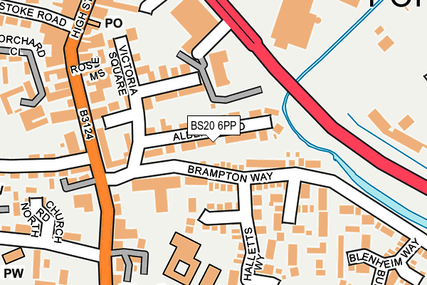 BS20 6PP map - OS OpenMap – Local (Ordnance Survey)