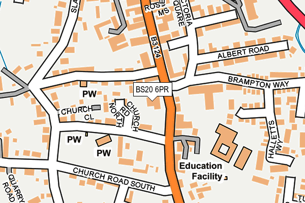 BS20 6PR map - OS OpenMap – Local (Ordnance Survey)