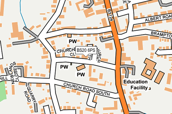 BS20 6PS map - OS OpenMap – Local (Ordnance Survey)