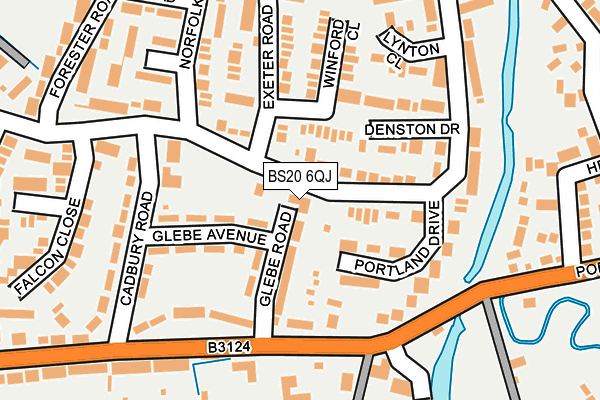 BS20 6QJ map - OS OpenMap – Local (Ordnance Survey)