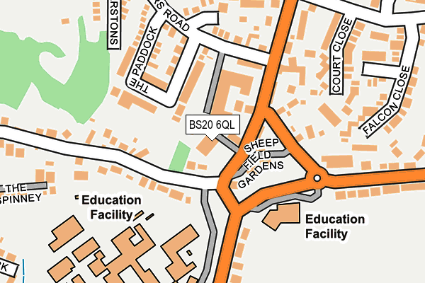 BS20 6QL map - OS OpenMap – Local (Ordnance Survey)