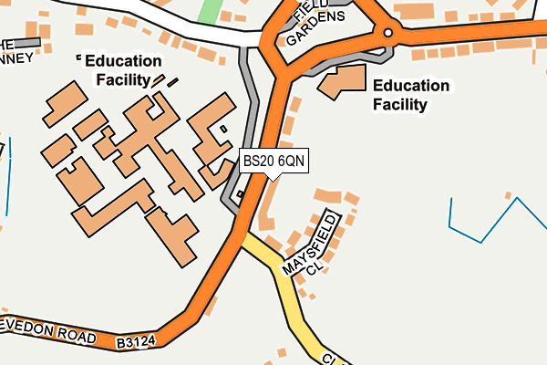 BS20 6QN map - OS OpenMap – Local (Ordnance Survey)