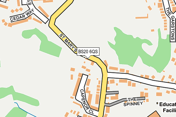 BS20 6QS map - OS OpenMap – Local (Ordnance Survey)