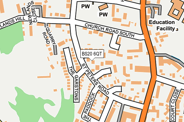 BS20 6QT map - OS OpenMap – Local (Ordnance Survey)