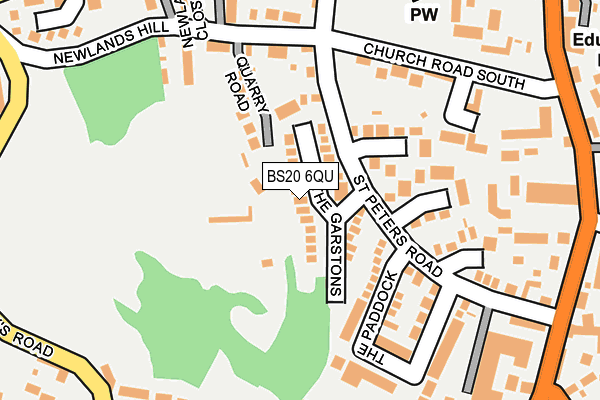 BS20 6QU map - OS OpenMap – Local (Ordnance Survey)