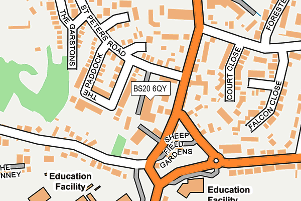 BS20 6QY map - OS OpenMap – Local (Ordnance Survey)