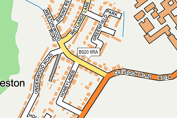 BS20 6RA map - OS OpenMap – Local (Ordnance Survey)