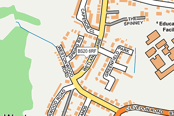 BS20 6RF map - OS OpenMap – Local (Ordnance Survey)