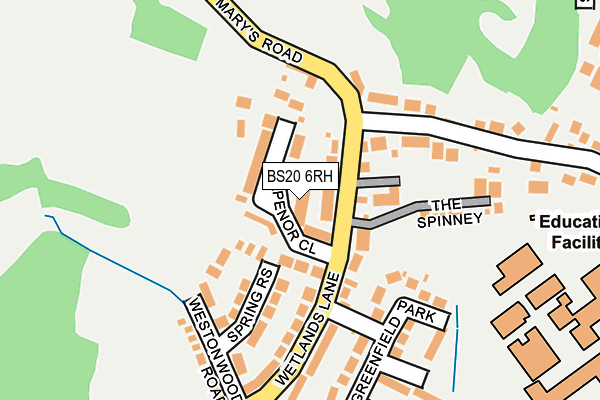 BS20 6RH map - OS OpenMap – Local (Ordnance Survey)