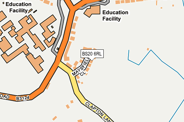 BS20 6RL map - OS OpenMap – Local (Ordnance Survey)