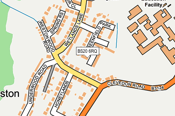 BS20 6RQ map - OS OpenMap – Local (Ordnance Survey)