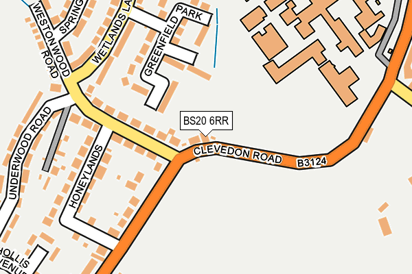 BS20 6RR map - OS OpenMap – Local (Ordnance Survey)