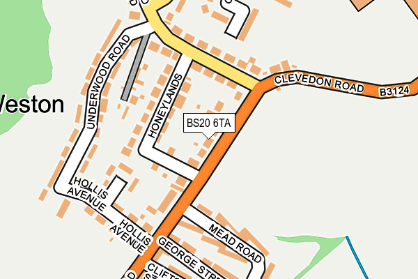BS20 6TA map - OS OpenMap – Local (Ordnance Survey)