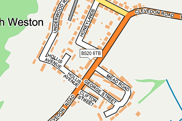 BS20 6TB map - OS OpenMap – Local (Ordnance Survey)