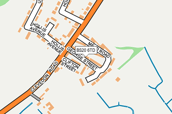 BS20 6TD map - OS OpenMap – Local (Ordnance Survey)