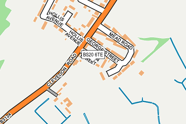 BS20 6TE map - OS OpenMap – Local (Ordnance Survey)