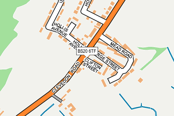 BS20 6TF map - OS OpenMap – Local (Ordnance Survey)