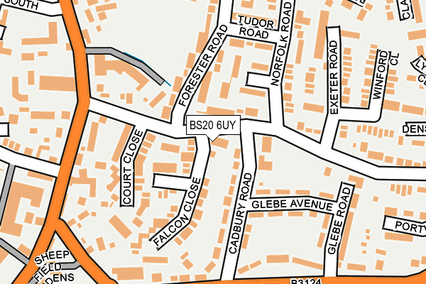 BS20 6UY map - OS OpenMap – Local (Ordnance Survey)