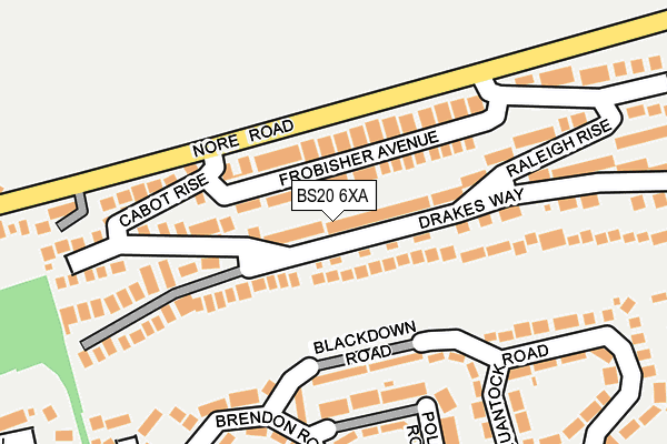 BS20 6XA map - OS OpenMap – Local (Ordnance Survey)