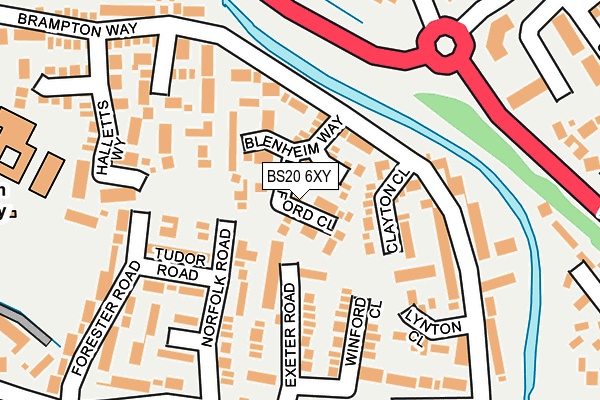 BS20 6XY map - OS OpenMap – Local (Ordnance Survey)