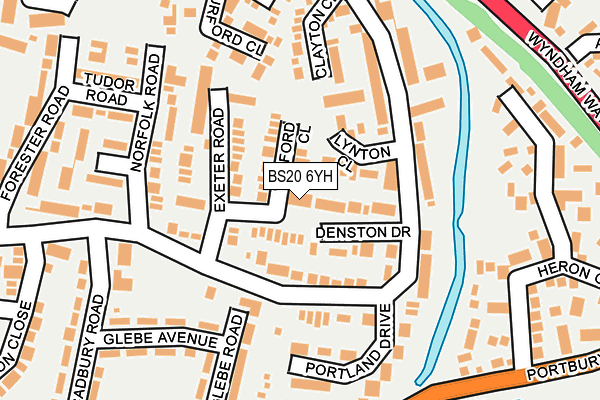 BS20 6YH map - OS OpenMap – Local (Ordnance Survey)
