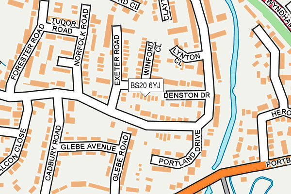 BS20 6YJ map - OS OpenMap – Local (Ordnance Survey)